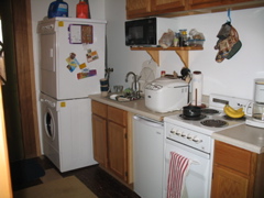 Downstairs kitchen and laundry