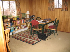 Downstairs rec room