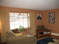 Living room, looking out front window