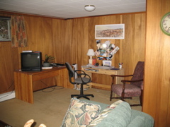 Downstairs rec room