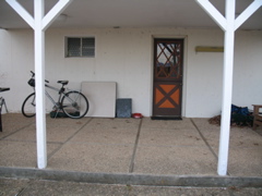 Back patio, from outside